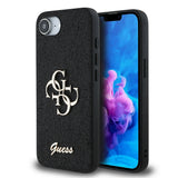 Apple iPhone 17E Kılıf Guess Orjinal Lisanslı 4G Büyük Metal Logolu Glitter Kapak