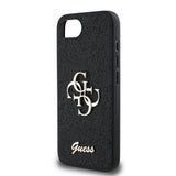 Apple iPhone 17E Kılıf Guess Orjinal Lisanslı 4G Büyük Metal Logolu Glitter Kapak