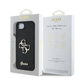 Apple iPhone 17E Kılıf Guess Orjinal Lisanslı 4G Büyük Metal Logolu Glitter Kapak
