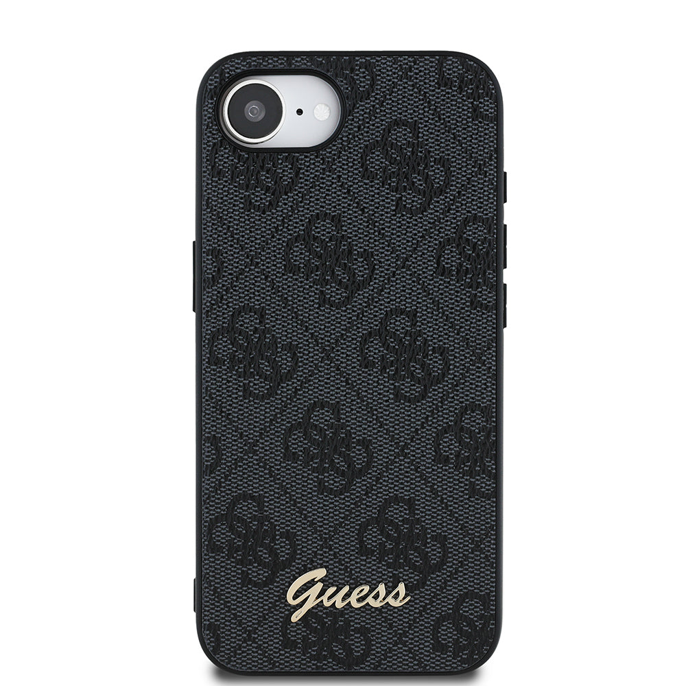 Apple iPhone 17E Kılıf Guess Orjinal Lisanslı 4G Desenli Script Metal Logolu Kapak