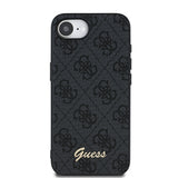 Apple iPhone 17E Kılıf Guess Orjinal Lisanslı 4G Desenli Script Metal Logolu Kapak