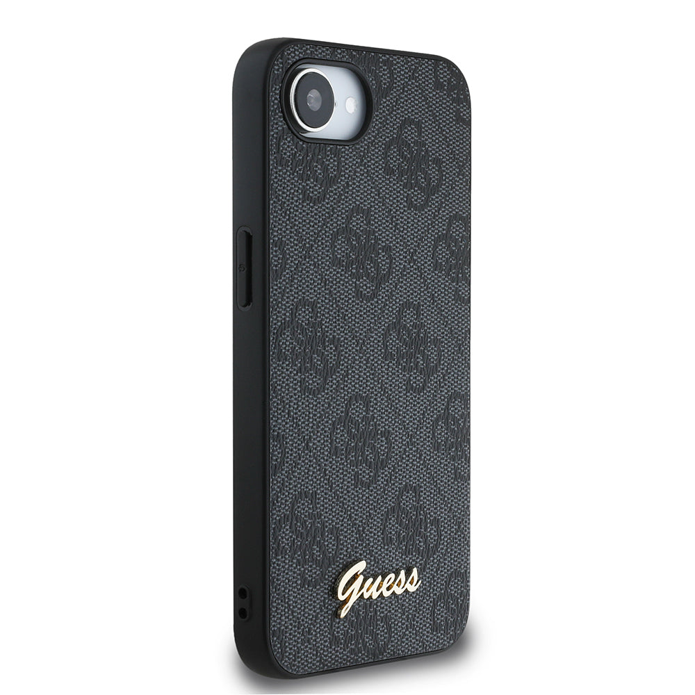 Apple iPhone 17E Kılıf Guess Orjinal Lisanslı 4G Desenli Script Metal Logolu Kapak