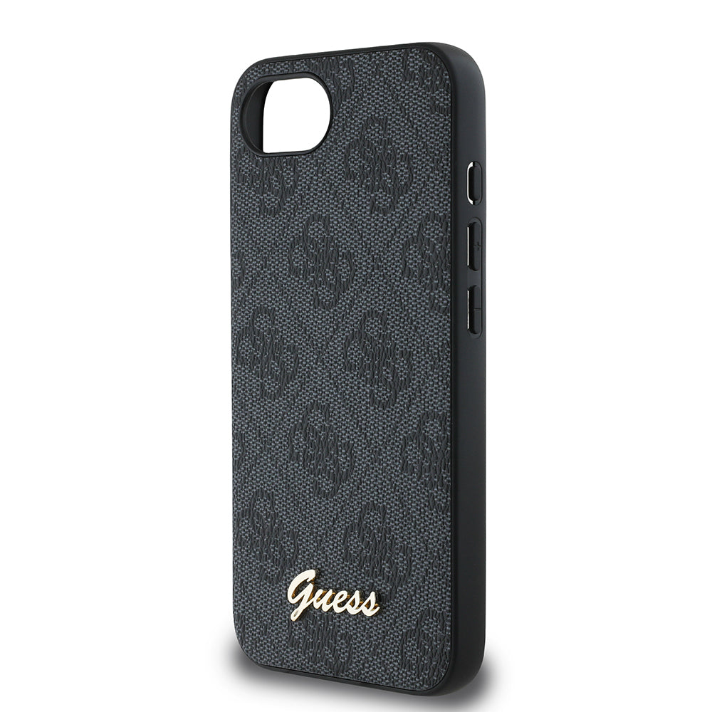 Apple iPhone 17E Kılıf Guess Orjinal Lisanslı 4G Desenli Script Metal Logolu Kapak