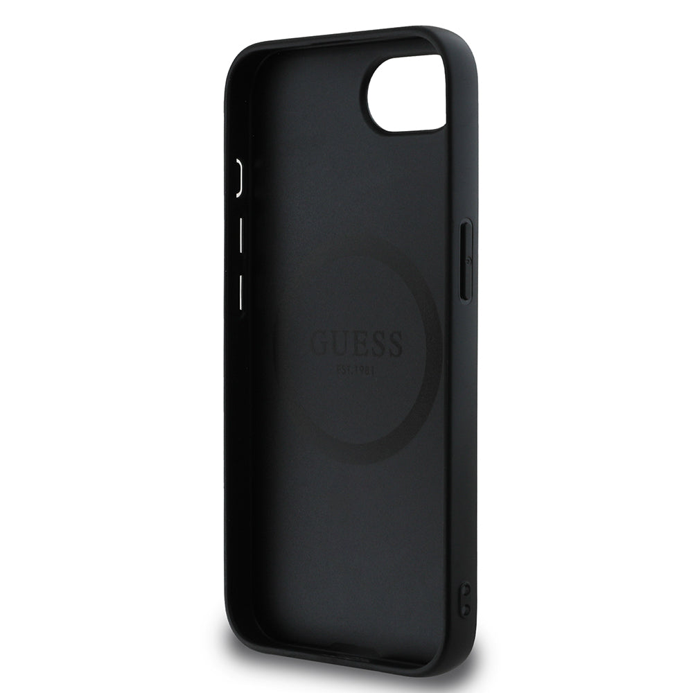 Apple iPhone 17E Kılıf Guess Orjinal Lisanslı 4G Desenli Script Metal Logolu Kapak