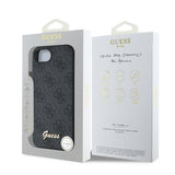 Apple iPhone 17E Kılıf Guess Orjinal Lisanslı 4G Desenli Script Metal Logolu Kapak