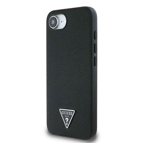Apple iPhone 17E Kılıf Guess Orjinal Lisanslı M-safe Şarj Özellikli Grained Triangle Kapak