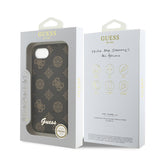 Apple iPhone 17E Kılıf Guess Orjinal Lisanslı M-safe Şarj Özellikli Yazı Logolu Peony Kapak