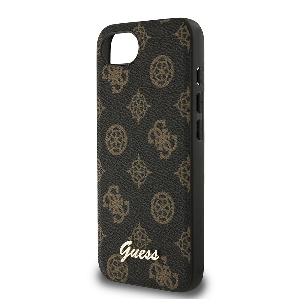 Apple iPhone 17E Kılıf Guess Orjinal Lisanslı M-safe Şarj Özellikli Yazı Logolu Peony Kapak