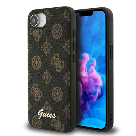 Apple iPhone 17E Kılıf Guess Orjinal Lisanslı M-safe Şarj Özellikli Yazı Logolu Peony Kapak