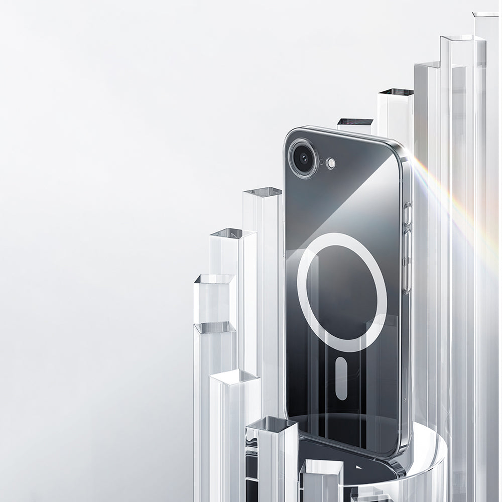 Apple iPhone 17E Kılıf M-safe Şarj Özellikli Benks ​​​​​​Crystal Serisi Şeffaf Kapak