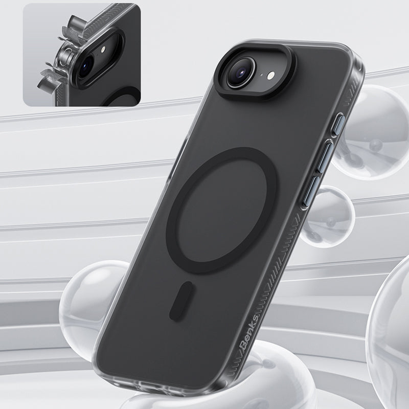 Apple iPhone 17E Kılıf M-safe Şarj Özellikli Benks Lucid Armor Kapak