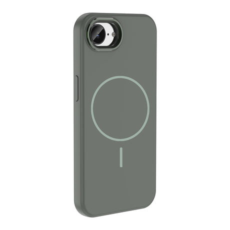 Apple iPhone 17E Kılıf M-Safe Şarj Özellikli Metal Kamera Çerçeveli Zore Edi Silikon Kapak