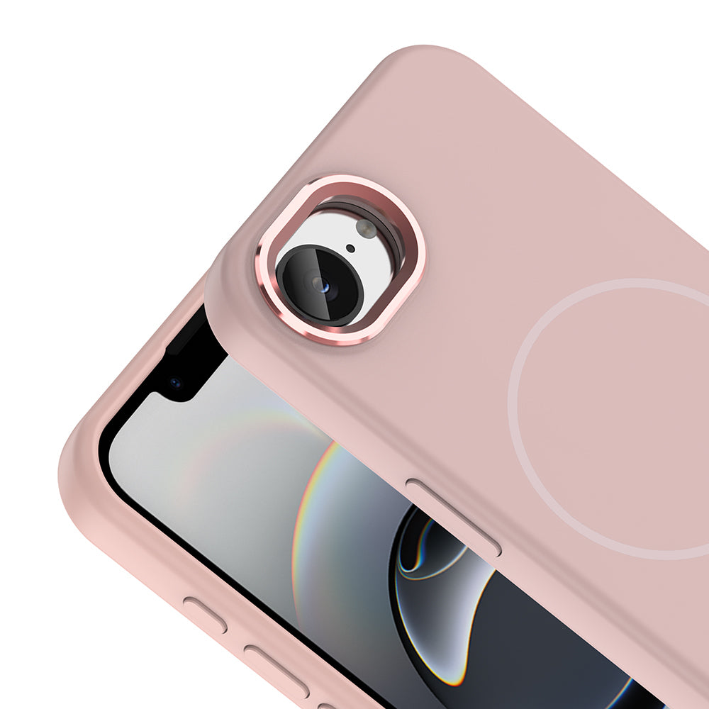 Apple iPhone 17E Kılıf M-Safe Şarj Özellikli Metal Kamera Çerçeveli Zore Edi Silikon Kapak