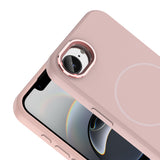 Apple iPhone 17E Kılıf M-Safe Şarj Özellikli Metal Kamera Çerçeveli Zore Edi Silikon Kapak