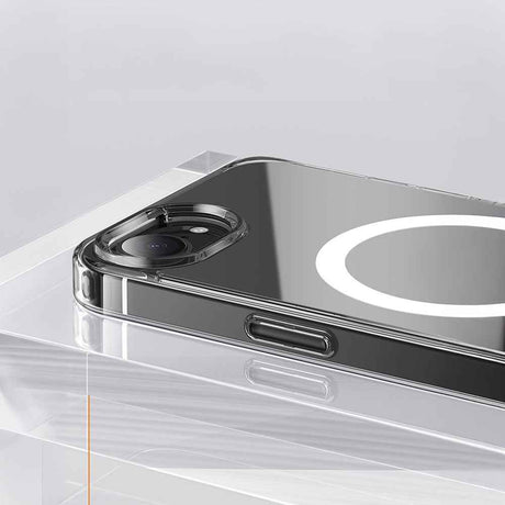 Apple iPhone 17E Kılıf M-safe Şarj Özellikli Şeffaf Sert PC Zore Embos Kapak