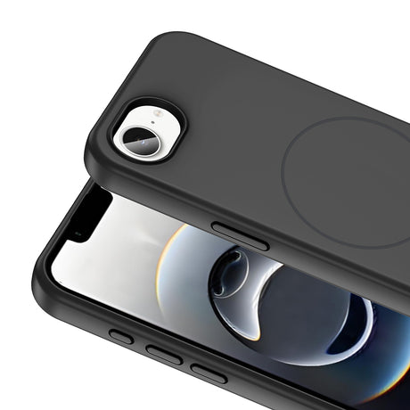 Apple iPhone 17E Kılıf M-safe Şarj Özellikli Sıvı Teknolojili Silinebilir Sert Zore Kivi Kapak