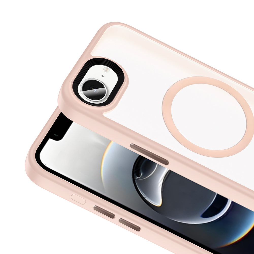 Apple iPhone 17E Kılıf Mat Arka Yüzey Wireless Şarj Özellikli Zore Flet M-safe Kapak