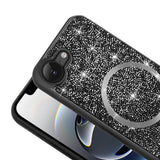 Apple iPhone 17E Kılıf Pırlanta Tasarımlı M-safe Şarj Özellikli Zore Mozaik Silikon Kapak