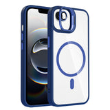 Apple iPhone 17E Kılıf Standlı ve Kamera Lens Hediyeli M-Safe Şarj Özellikli Zore Etro Kapak