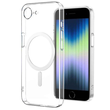 Apple iPhone 17E Kılıf Zore M-safe Şarj Özellikli Şeffaf Kamera Çerçeveli Porto Kapak