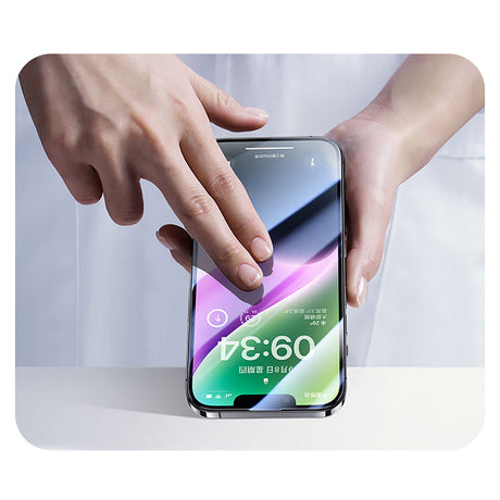 Apple iPhone 17E Wiwu CZ-003 Mavi Işık Teknolojili Hidrofobik ve Oleofobik Parlama Önleyici Cam Ekran Koruyucu