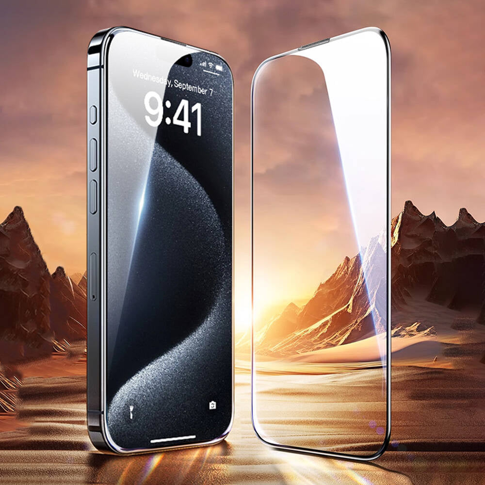 Apple iPhone 17E Wiwu GT-008 Polimer Oleofobik Kaplama Şeffaf Pürüzsüz Temperli Cam Ekran Koruyucu 10'lu Paket