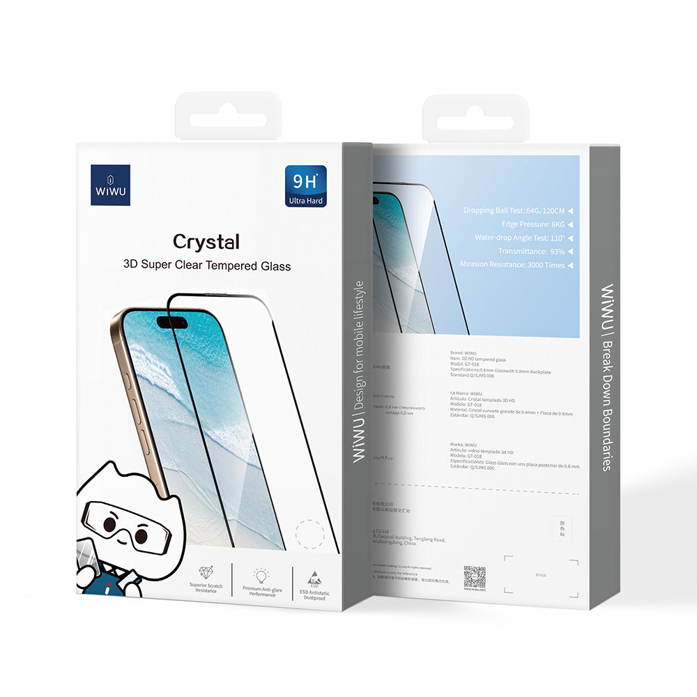 Apple iPhone 17E Wiwu GT-018 Çizilmeye Dayanıklı Temperli Cam Ekran Koruyucu