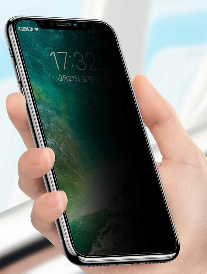 Apple iPhone 17E Zore Anti-Dust Privacy Temperli Ekran Koruyucu