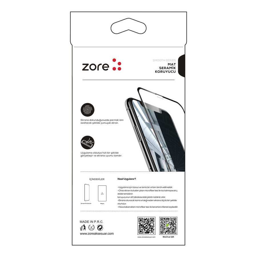 Apple iPhone 17E Zore Mat Seramik Ekran Koruyucu
