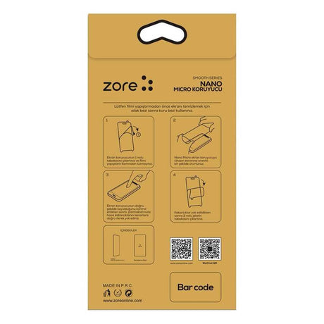 Apple iPhone 17E Zore Nano Micro Temperli Ekran Koruyucu