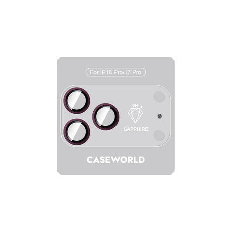 Apple iPhone 18 Pro CaseWorld Alloy Sapphire Safir One-Piece Anti Reflective Safir Kamera Lens Koruyucu
