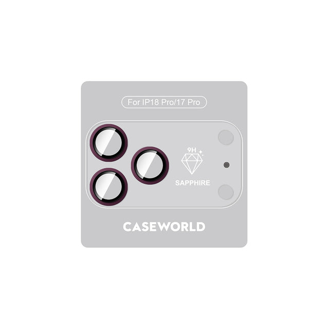 Apple iPhone 18 Pro CaseWorld Alloy Sapphire Safir One-Piece Anti Reflective Safir Kamera Lens Koruyucu