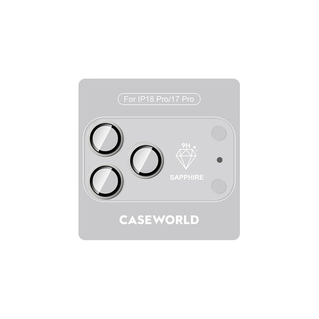 Apple iPhone 18 Pro CaseWorld Alloy Sapphire Safir One-Piece Anti Reflective Safir Kamera Lens Koruyucu