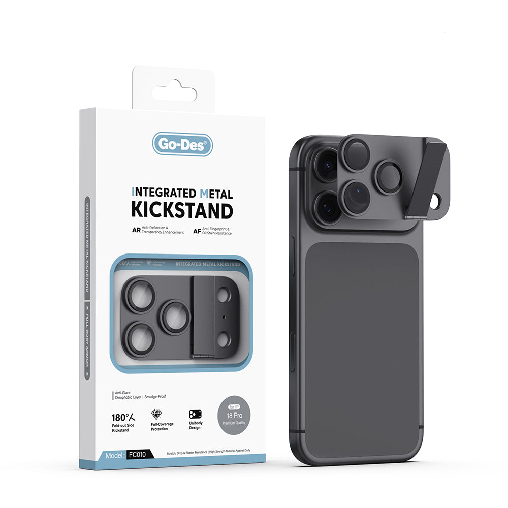 Apple iPhone 18 Pro Go Des CL-23 Anti Reflective Standlı Kamera Lens Koruyucu