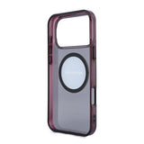 Apple iPhone 18 Pro Kılıf AMG Orjinal Lisanslı M-safe Şarj Özellikli Transparan IML Baskı Logolu Bicolor Block Kapak