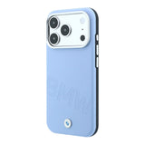 Apple iPhone 18 Pro Kılıf BMW Orjinal Lisanslı M-safe Şarj Özellikli Kabartma Tasarımlı PU Metal Logolu Kapak
