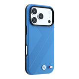 Apple iPhone 18 Pro Kılıf BMW Orjinal Lisanslı M-safe Şarj Özellikli M Logolu Lastik İzi Desenli Kapak