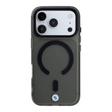Apple iPhone 18 Pro Kılıf BMW Orjinal Lisanslı M-safe Şarj Özellikli Metal Logolu Buzlu IML Baskılı Kapak