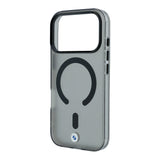 Apple iPhone 18 Pro Kılıf BMW Orjinal Lisanslı M-safe Şarj Özellikli Metal Logolu Buzlu IML Baskılı Kapak