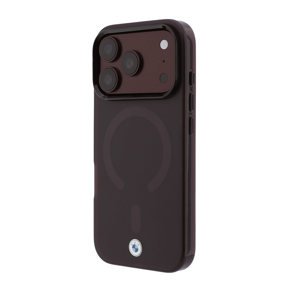 Apple iPhone 18 Pro Kılıf BMW Orjinal Lisanslı M-safe Şarj Özellikli Metal Logolu Buzlu IML Baskılı Kapak