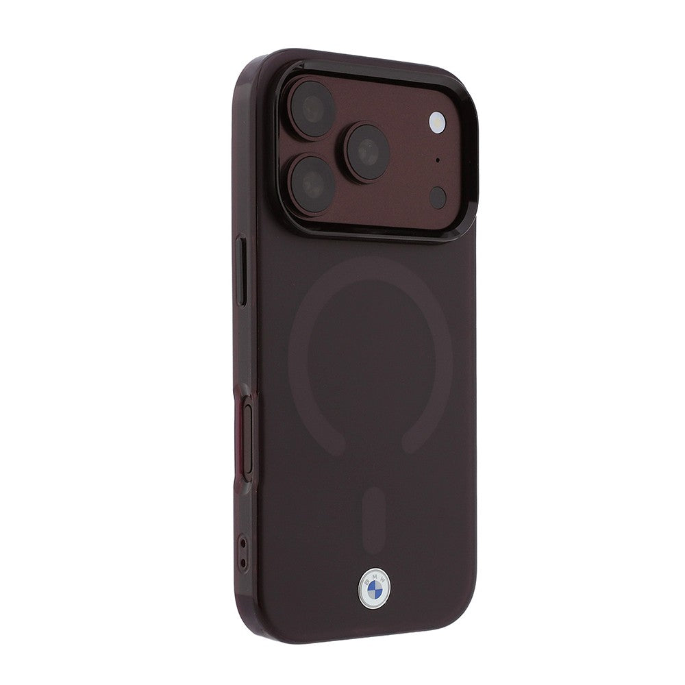 Apple iPhone 18 Pro Kılıf BMW Orjinal Lisanslı M-safe Şarj Özellikli Metal Logolu Buzlu IML Baskılı Kapak