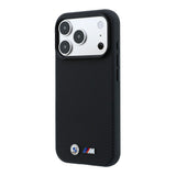 Apple iPhone 18 Pro Kılıf BMW Orjinal Lisanslı M-safe Şarj Özellikli Metal Logolu Karbon Fiber Kevlar Kapak