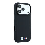 Apple iPhone 18 Pro Kılıf BMW Orjinal Lisanslı M-safe Şarj Özellikli Metal Logolu Karbon Fiber Kevlar Kapak