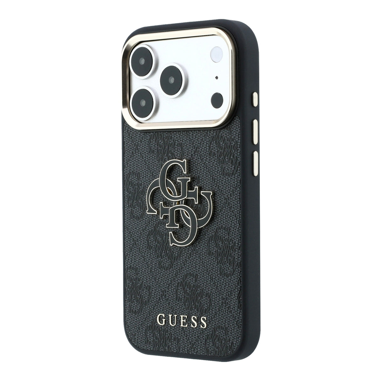 Apple iPhone 18 Pro Kılıf Guess Orjinal Lisanslı 4G Büyük Resin Logolu PU Kapak