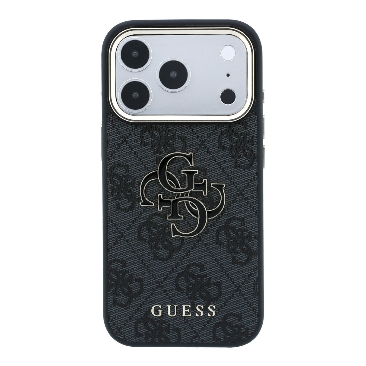 Apple iPhone 18 Pro Kılıf Guess Orjinal Lisanslı 4G Büyük Resin Logolu PU Kapak