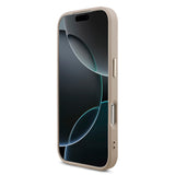 Apple iPhone 18 Pro Kılıf Guess Orjinal Lisanslı Gold Metal Kamera Çerçeveli 4G Desenli Metal Büyük 4G ve Yazı Logolu Kapak