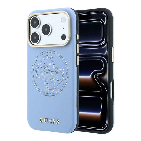 Apple iPhone 18 Pro Kılıf Guess Orjinal Lisanslı M-safe Şarj Özellikli PU Delikli 4G ve Yazı Logolu Kapak