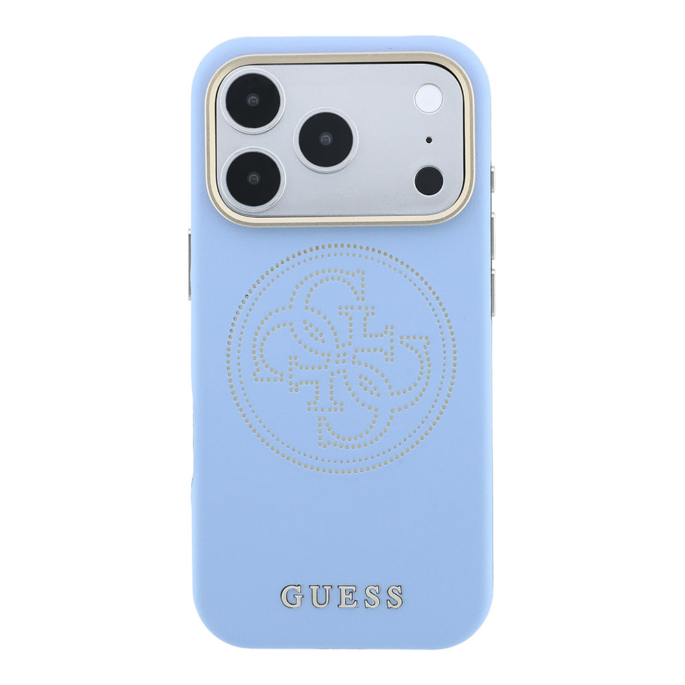 Apple iPhone 18 Pro Kılıf Guess Orjinal Lisanslı M-safe Şarj Özellikli PU Delikli 4G ve Yazı Logolu Kapak