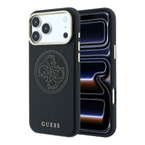 Apple iPhone 18 Pro Kılıf Guess Orjinal Lisanslı M-safe Şarj Özellikli PU Delikli 4G ve Yazı Logolu Kapak