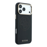 Apple iPhone 18 Pro Kılıf Guess Orjinal Lisanslı M-safe Şarj Özellikli PU Delikli 4G ve Yazı Logolu Kapak